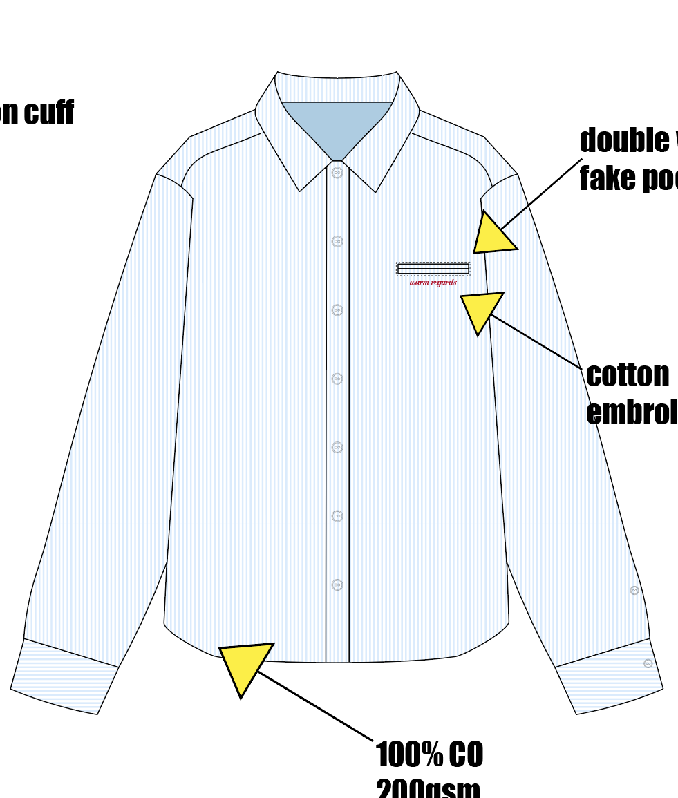 Oxford Button Shirt | Blue