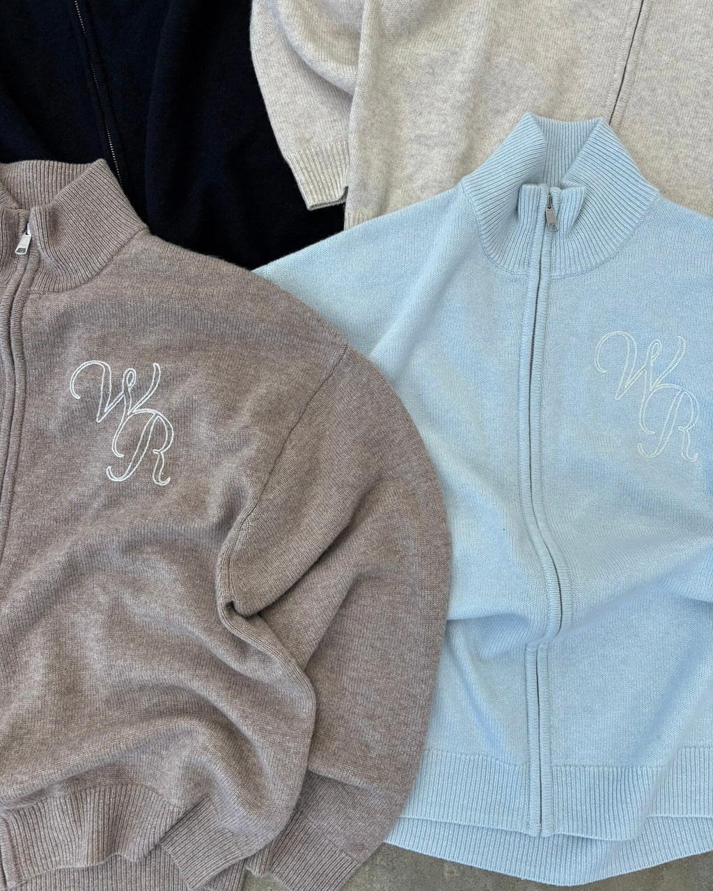 Cashmere Zip Up | Taupe