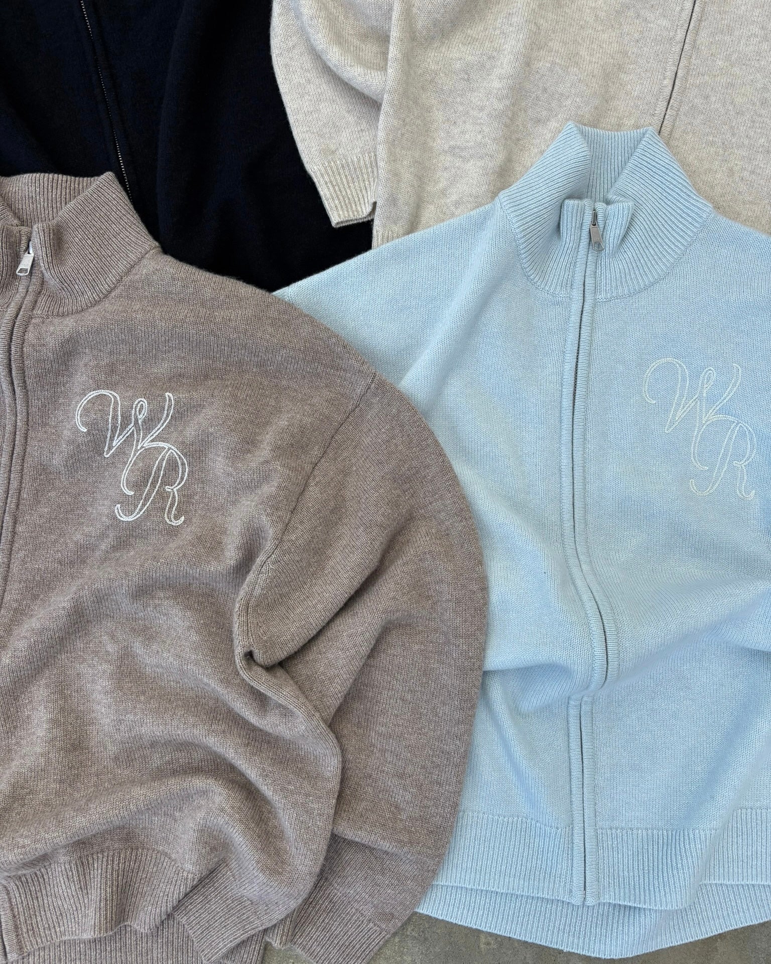 Cashmere Zip Up | Taupe