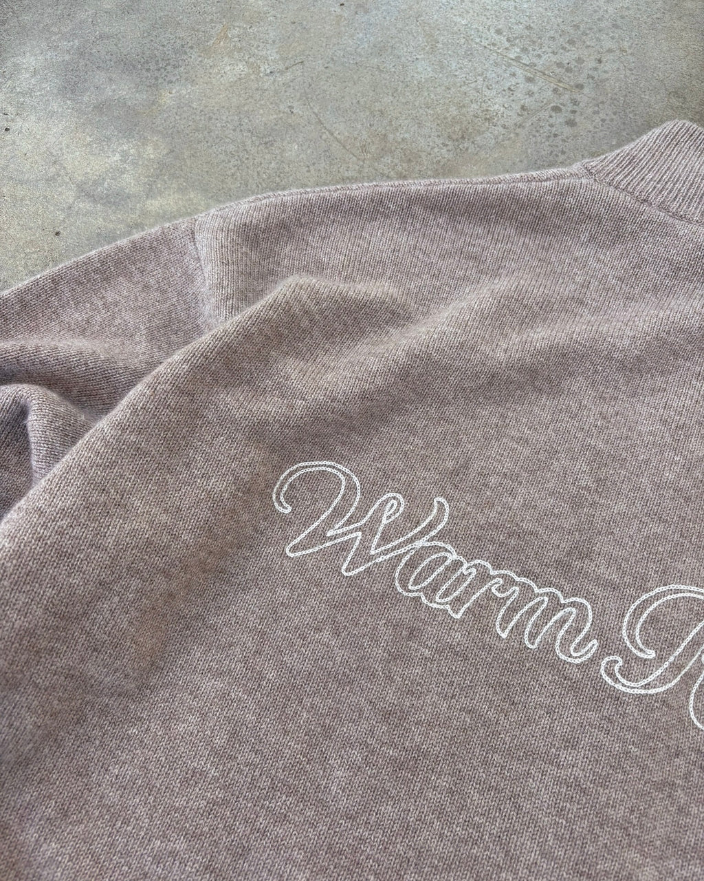 Cashmere Zip Up | Taupe