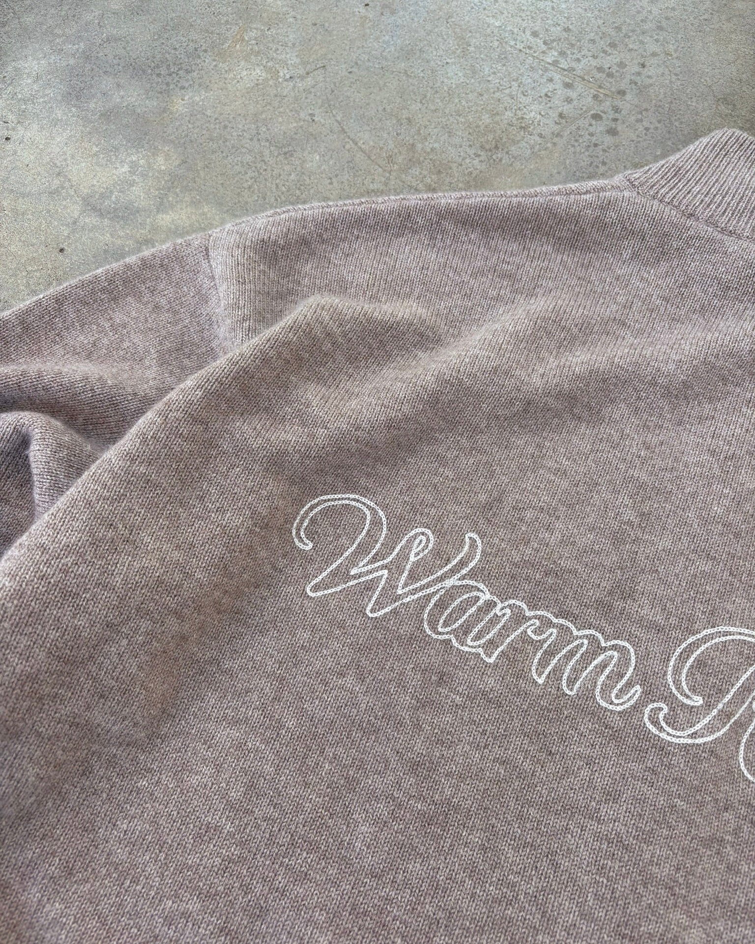 Cashmere Zip Up | Taupe