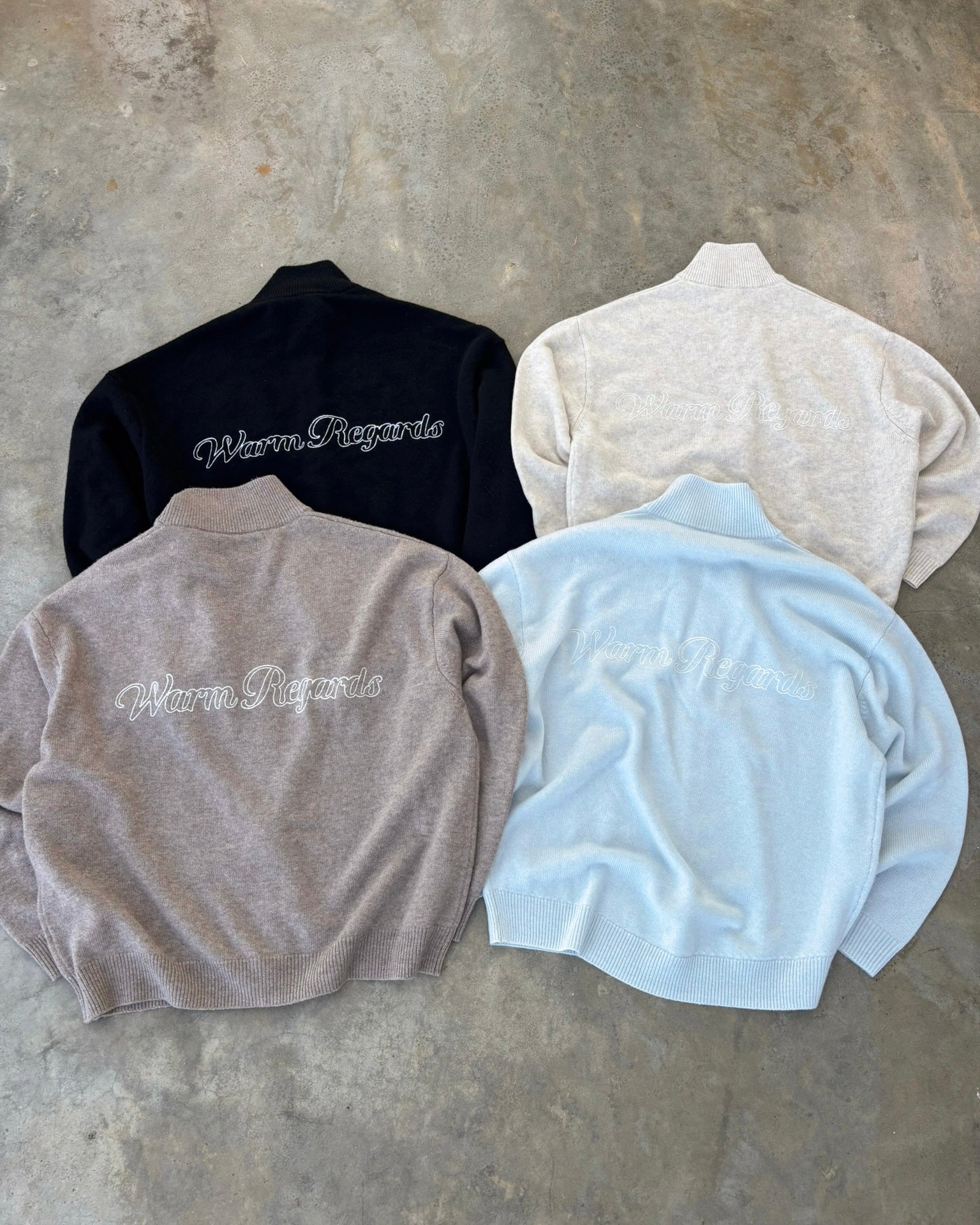 Cashmere Zip Up | Black