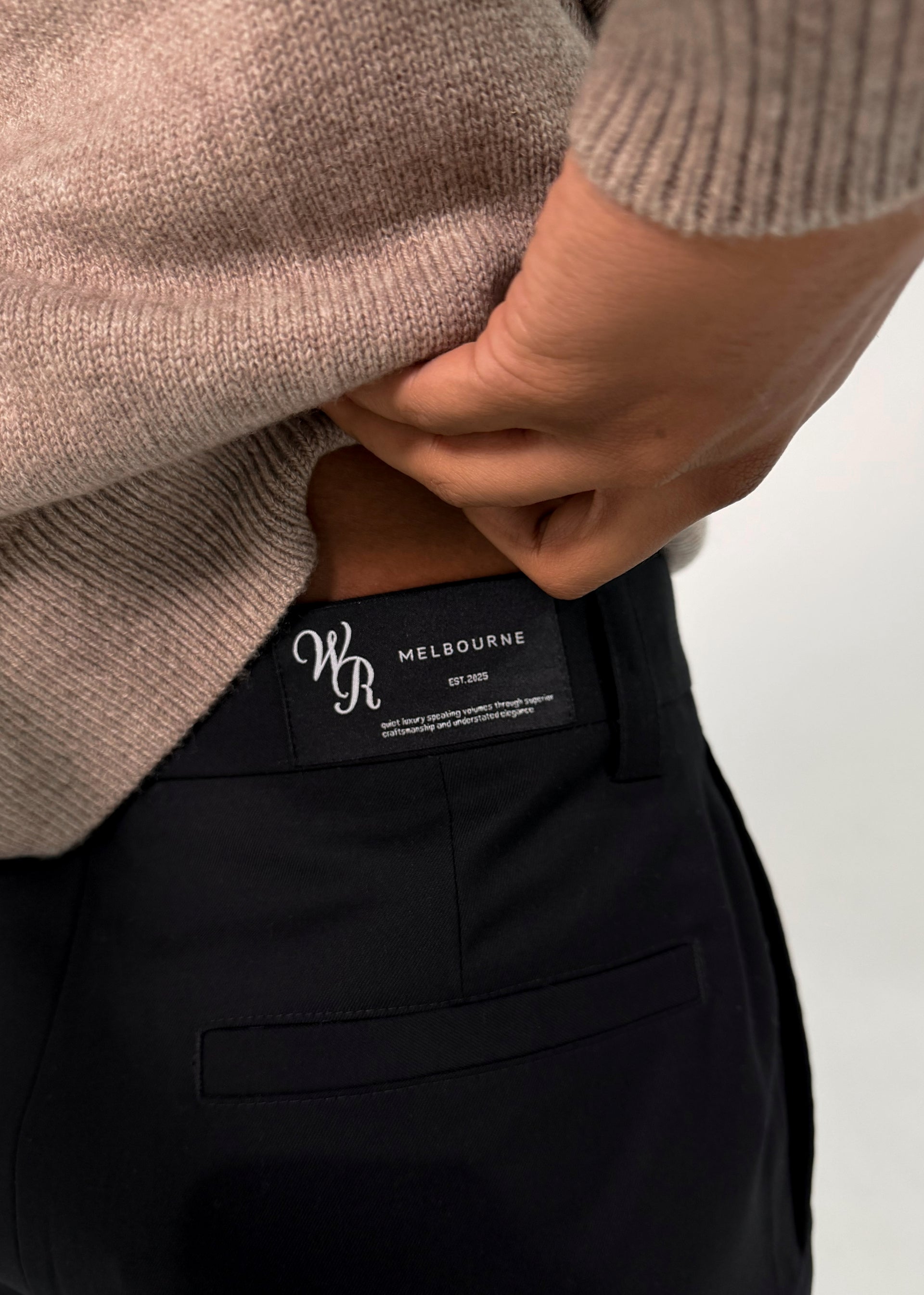 Wool Trouser | Black