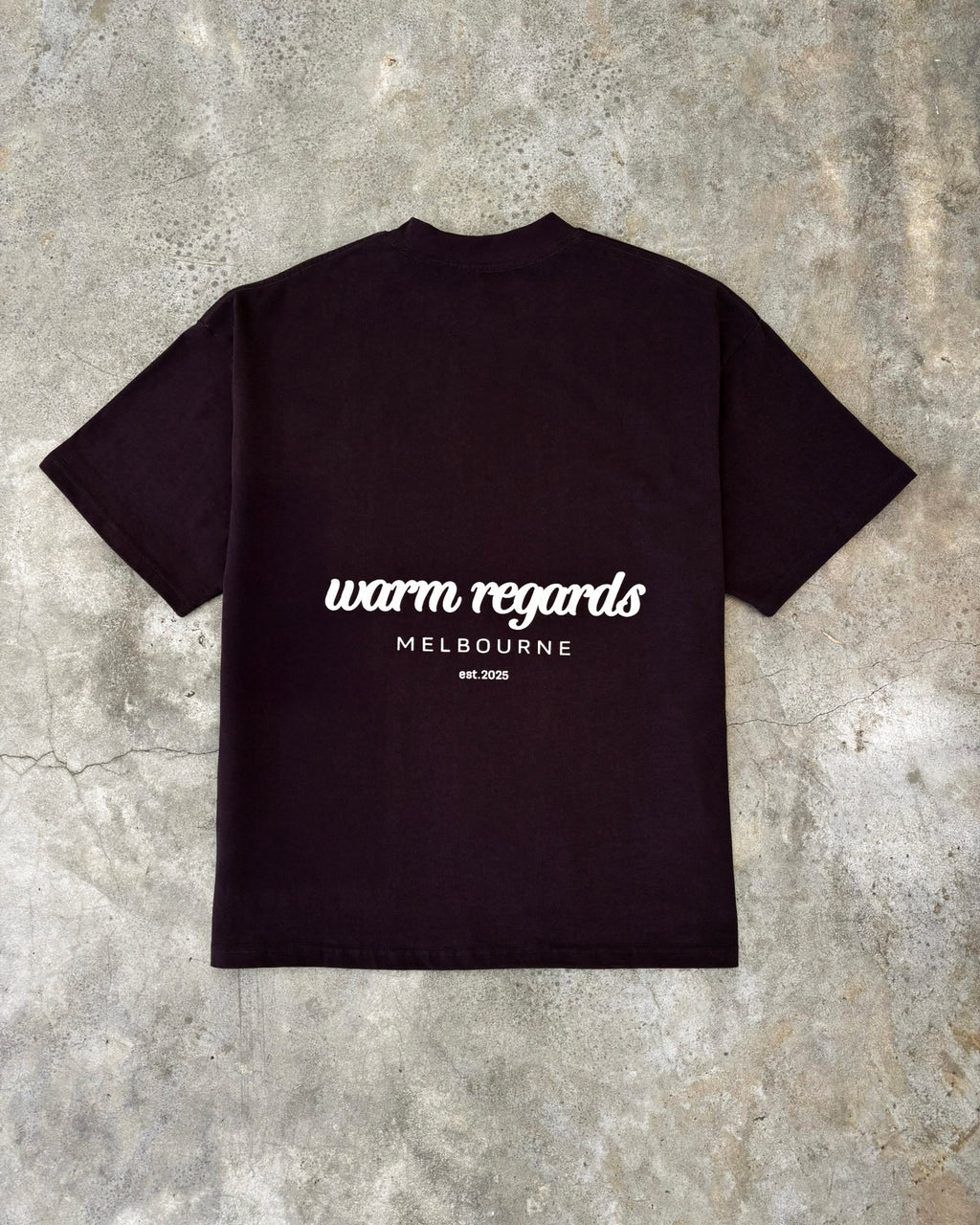 Bubble Print Box T-Shirt | Brown