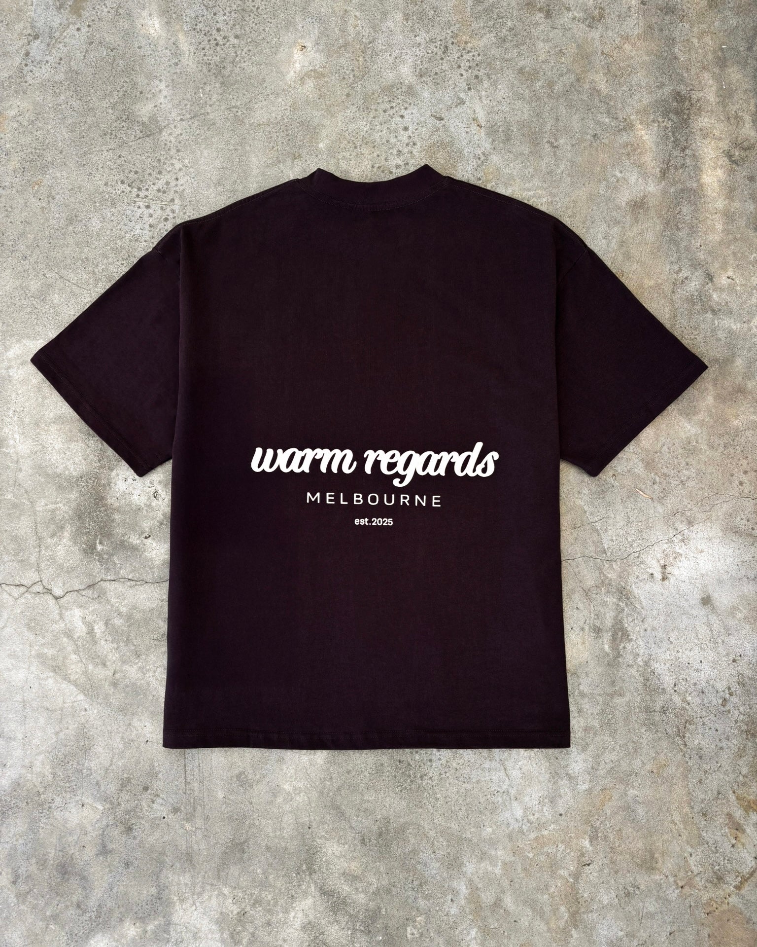 Bubble Print Box T-Shirt | Brown