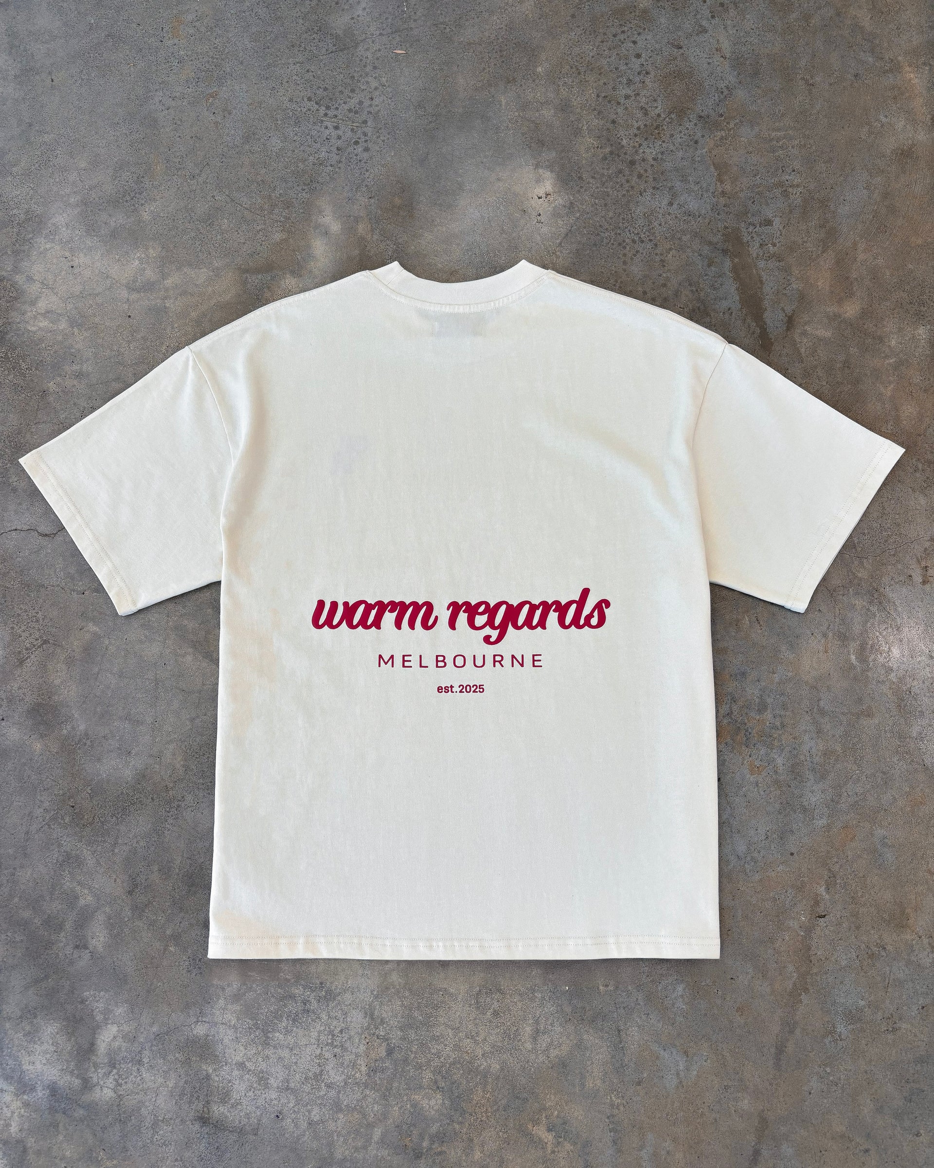 Bubble Print Box T-Shirt | Beige
