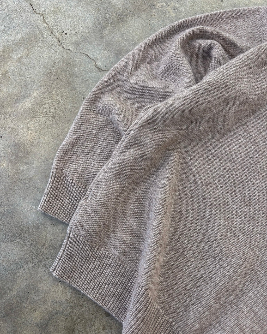 Cashmere Zip Up | Taupe