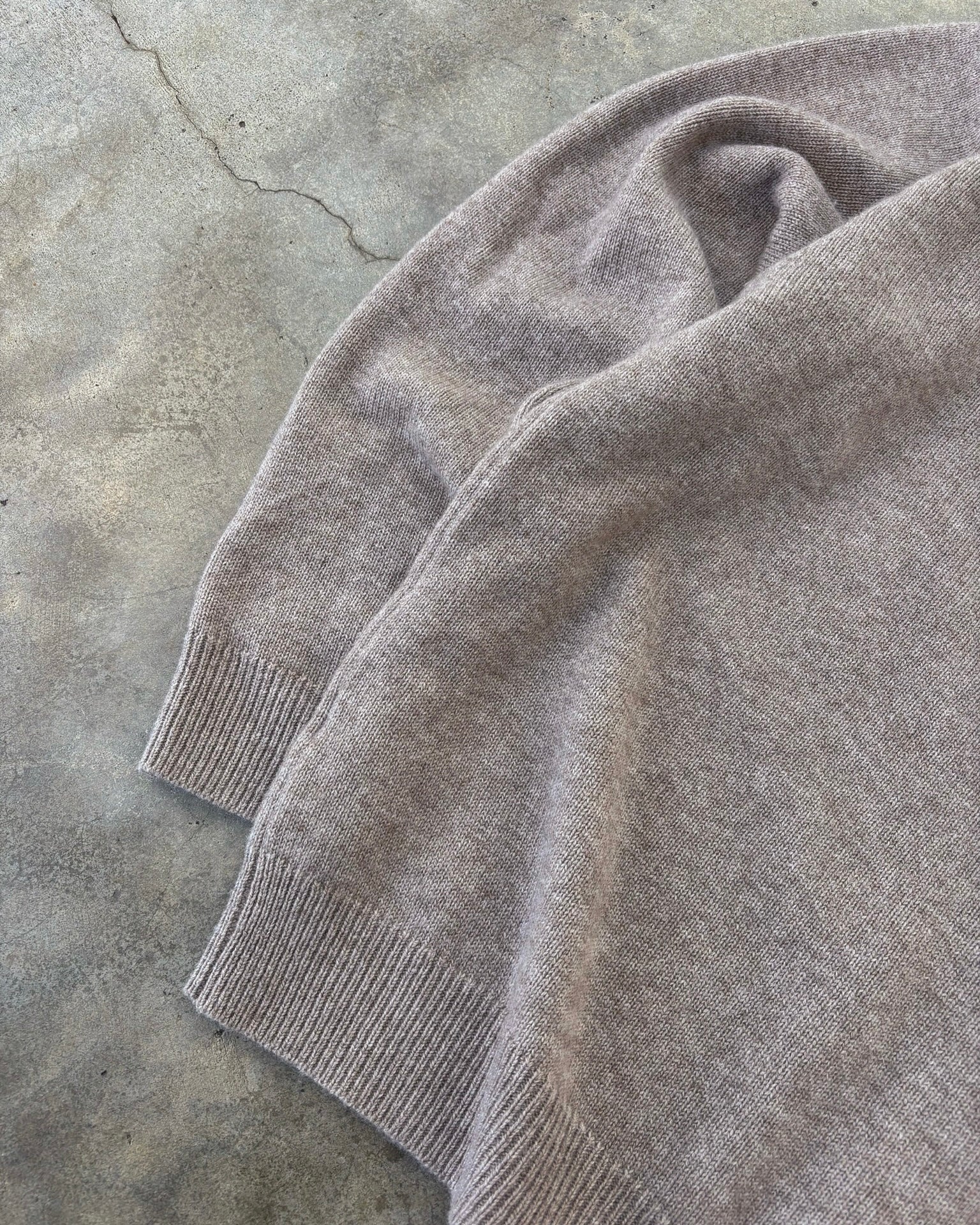 Cashmere Zip Up | Taupe