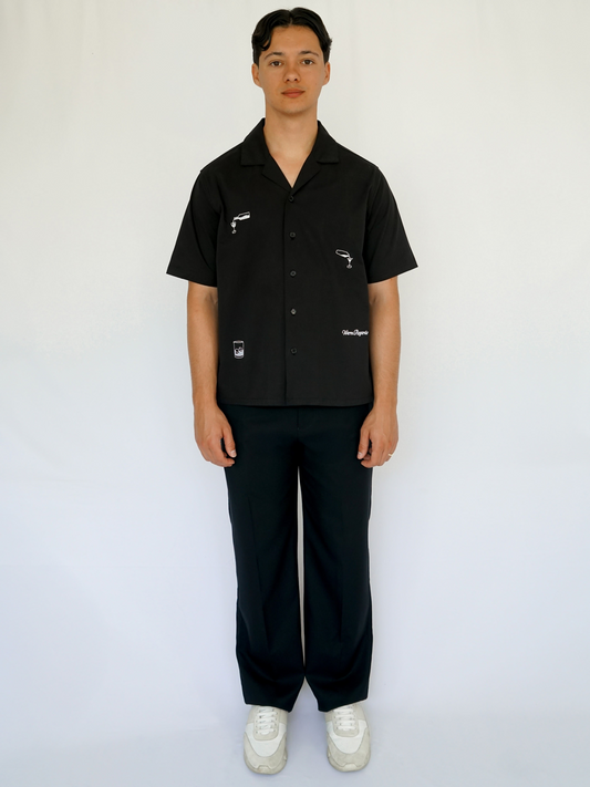Cocktail Emblem Shirt | Black