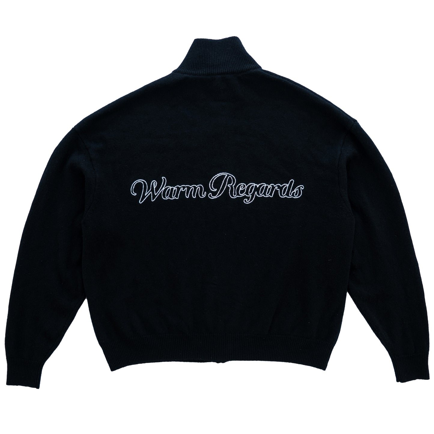 Cashmere Zip Up | Black