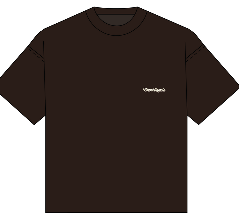 Slogan Box T-Shirt | Brown