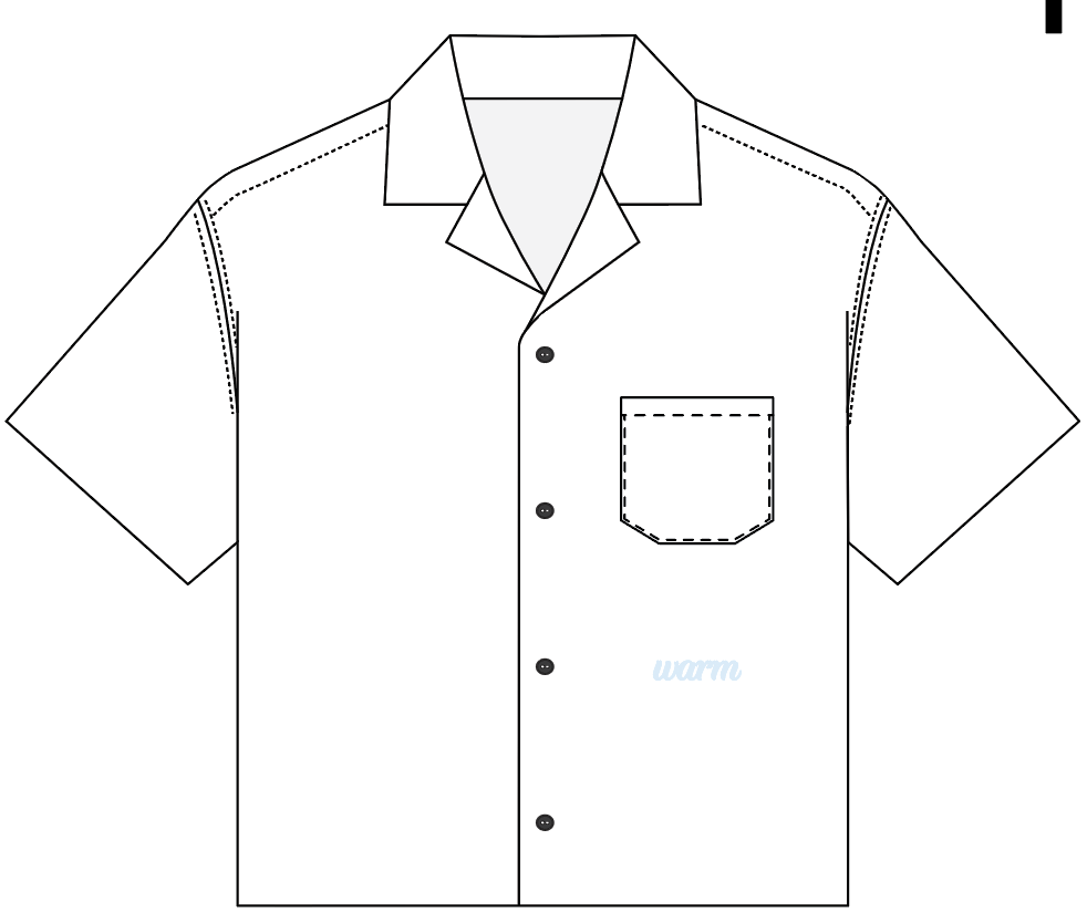 Chain Stitch Shirt | White