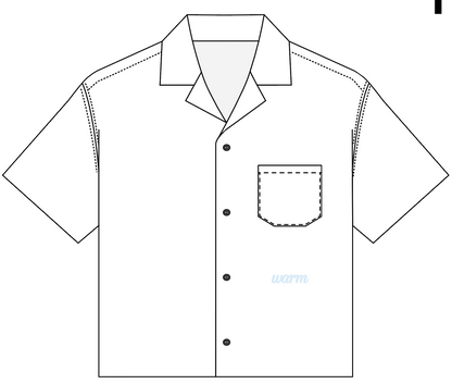 Chain Stitch Shirt | White