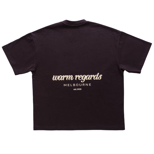 Bubble Print Box T-Shirt | Brown