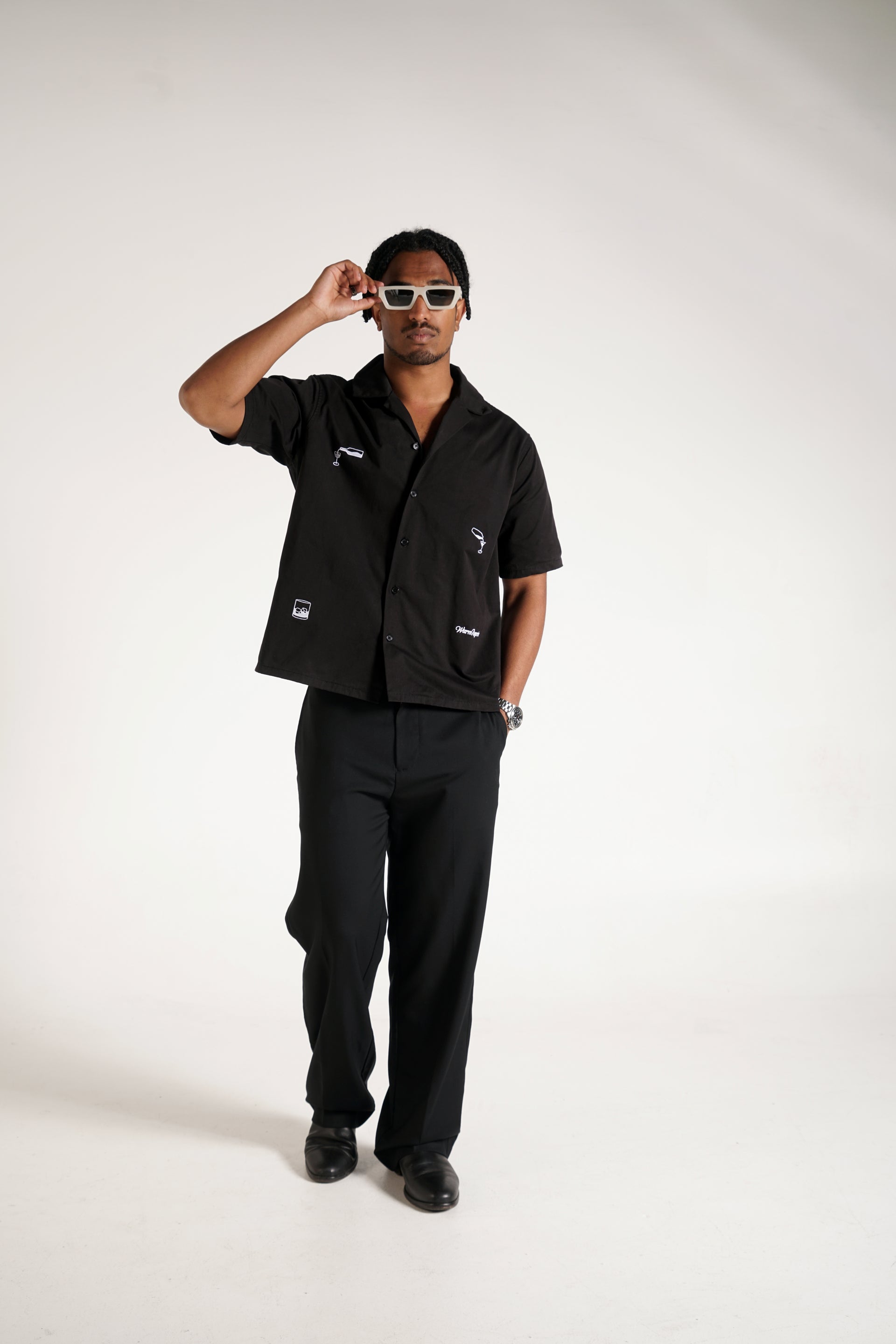 Cocktail Emblem Shirt | Black
